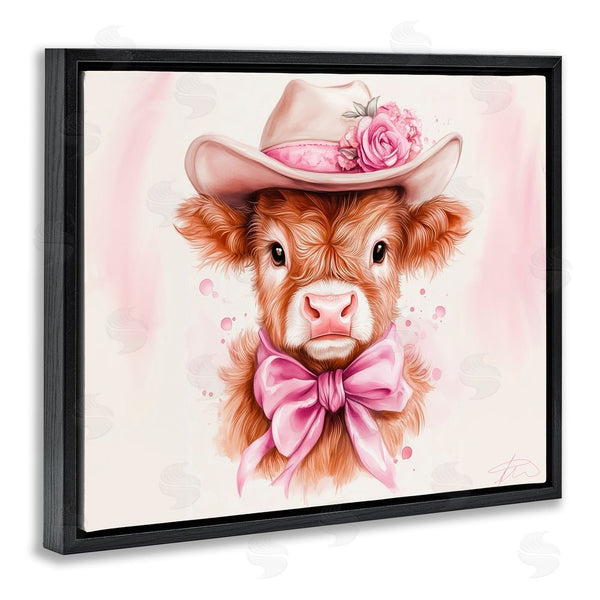 Stupell Industries Shawna Stewart | Pretty In Pink Cow Wall Art