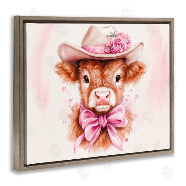 Stupell Industries Shawna Stewart | Pretty In Pink Cow Wall Art