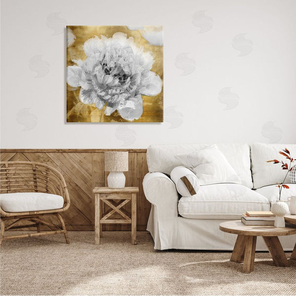 Stupell Industries Shawna Sullivan | Muted Peony Floral Blossoming Glam Flower Painting Wall Art