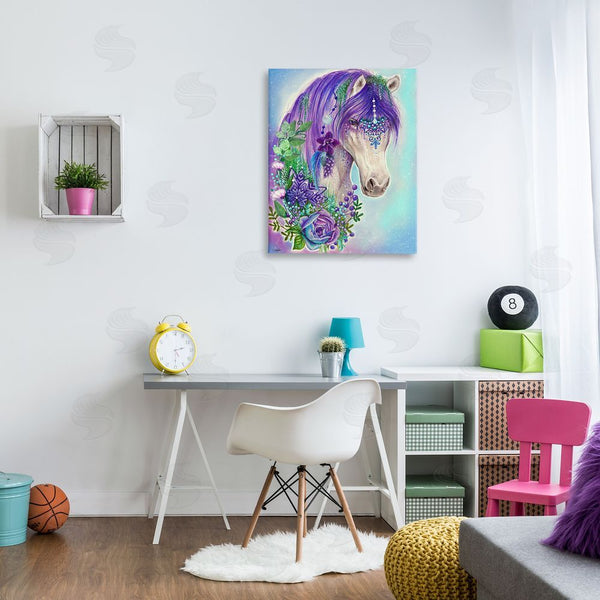 Stupell Industries Sheena Pike | Horse With Floral Garland Wall Art