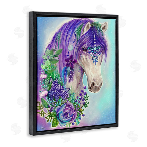 Stupell Industries Sheena Pike | Horse With Floral Garland Wall Art