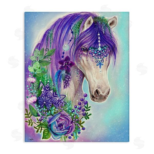 stupell industries Sheena Pike | Horse with Floral Garland Wall Art