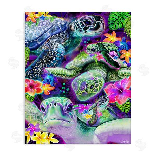 stupell industries Sheena Pike | Tropical Turtles & Hibiscus Wall Art