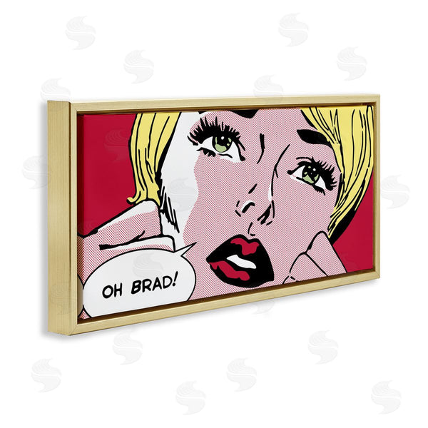Stupell Industries Sheila B. | Iconic Pop Comic Woman Wall Art