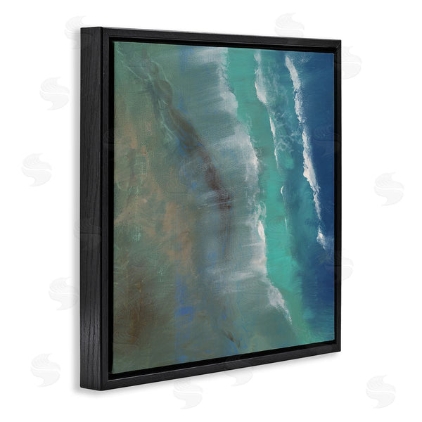 Stupell Industries Sheila Finch | Coastal Waves From Above Seaside Abstraction
