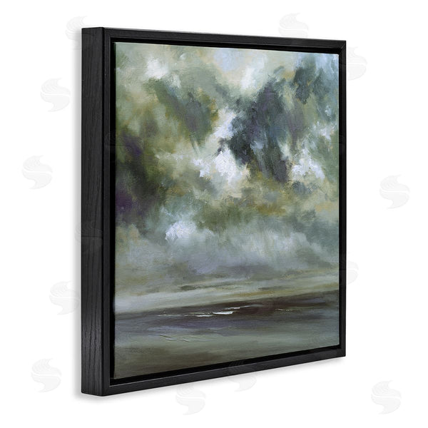 Stupell Industries Sheila Finch | Grey Clouds Over Beach Wall Art