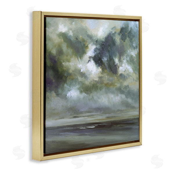 Stupell Industries Sheila Finch | Grey Clouds Over Beach Wall Art
