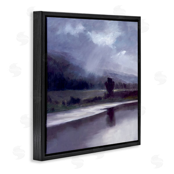 Stupell Industries Sheila Finch | Storm Clouds Abstract Landscape Wall Art