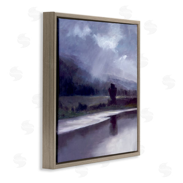 Stupell Industries Sheila Finch | Storm Clouds Abstract Landscape Wall Art