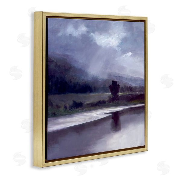 Stupell Industries Sheila Finch | Storm Clouds Abstract Landscape Wall Art