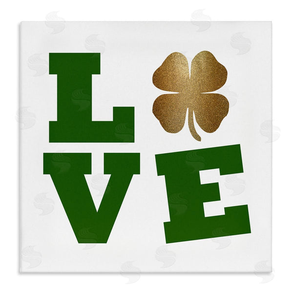stupell industries Sheldon Lewis | St Patrick's Day Clover Love