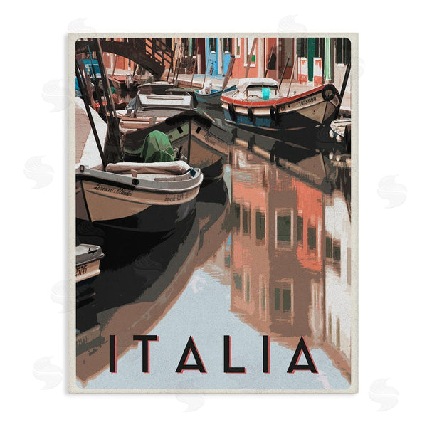 stupell industries Shelley Lake | Italia Canal Poster Wall Art