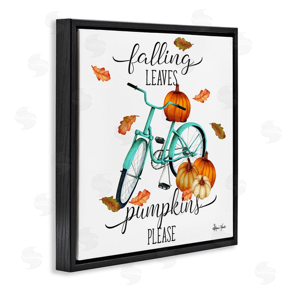 Stupell Industries Sheri Hart | Falling Leaves Pumpkins Please Bicycle