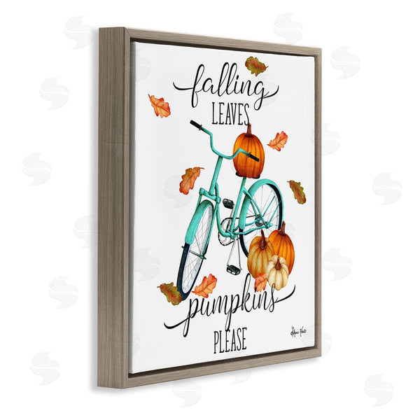 Stupell Industries Sheri Hart | Falling Leaves Pumpkins Please Bicycle