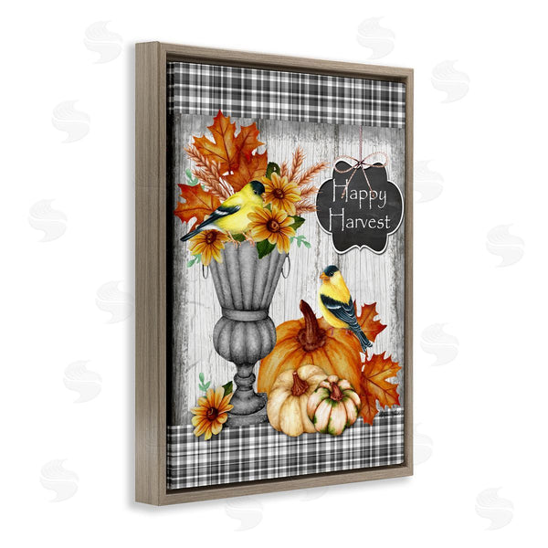 Stupell Industries Sheri Hart | Happy Harvest Birds And Gourds