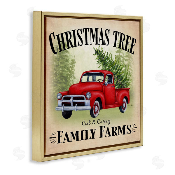 Stupell Industries Sheri Hart | Holiday Truck Christmas Tree Farms
