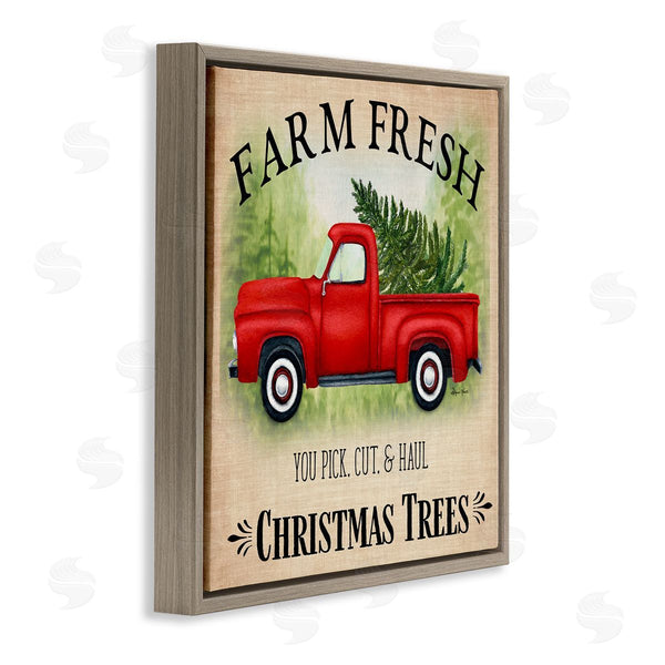 Stupell Industries Sheri Hart | Holiday Truck Christmas Trees