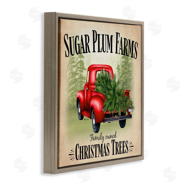 Stupell Industries Sheri Hart | Holiday Truck Sugar Plum Farms