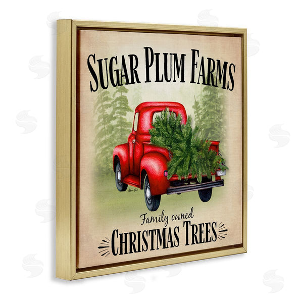 Stupell Industries Sheri Hart | Holiday Truck Sugar Plum Farms