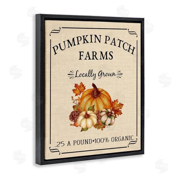 Stupell Industries Sheri Hart | Pumpkin Patch Farms Vintage Seasonal Autumn Sign Wall Art