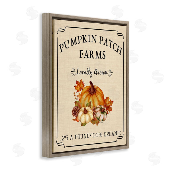 Stupell Industries Sheri Hart | Pumpkin Patch Farms Vintage Seasonal Autumn Sign Wall Art