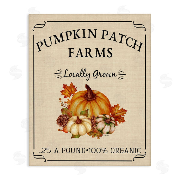 stupell industries Sheri Hart | Pumpkin Patch Farms Vintage Seasonal Autumn Sign Wall Art