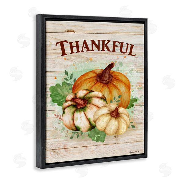 Stupell Industries Sheri Hart | Rustic Thankful Pumpkin Harvest