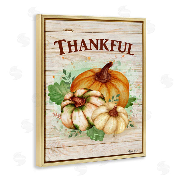 Stupell Industries Sheri Hart | Rustic Thankful Pumpkin Harvest