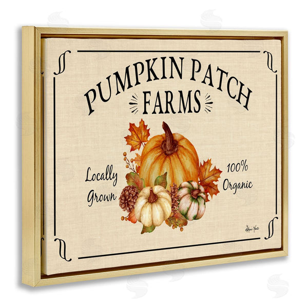 Stupell Industries Sheri Hart | Traditional Pumpkin Patch Farm Sign