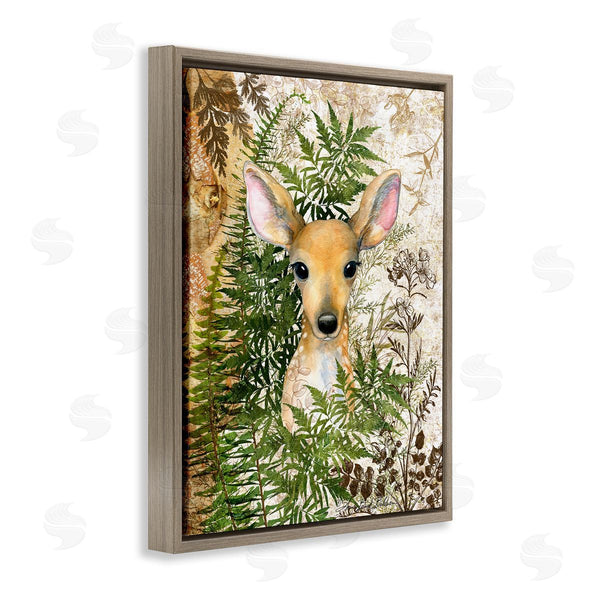 Stupell Industries Sherri Buck Baldwin | Baby Fawn In Fern Forest