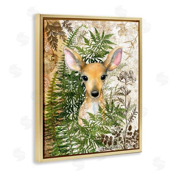 Stupell Industries Sherri Buck Baldwin | Baby Fawn In Fern Forest