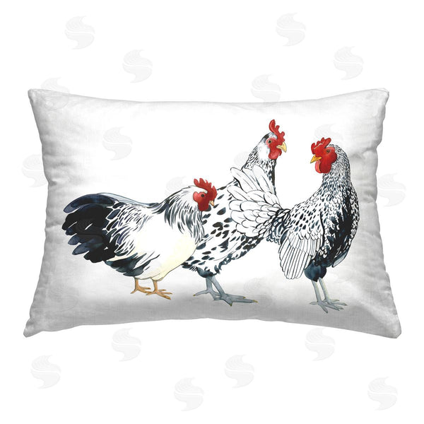 stupell industries Sherri Buck Baldwin | Chicken Trio on White