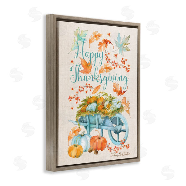 Stupell Industries Sherri Buck Baldwin | Happy Thanksgiving Pumpkin Wagon