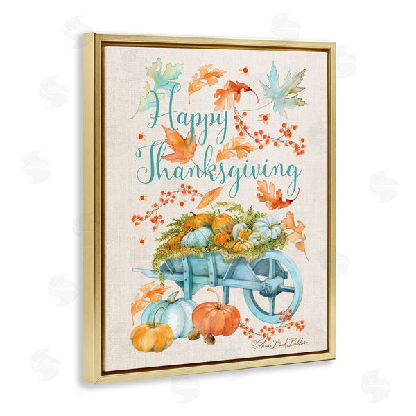 Stupell Industries Sherri Buck Baldwin | Happy Thanksgiving Pumpkin Wagon