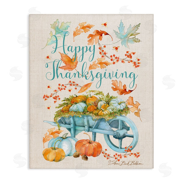 stupell industries Sherri Buck Baldwin | Happy Thanksgiving Pumpkin Wagon