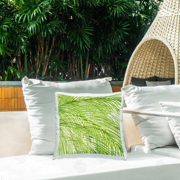 Stupell Industries Sherri Buck Baldwin | Palm Fronds Pattern Printed Throw Pillow