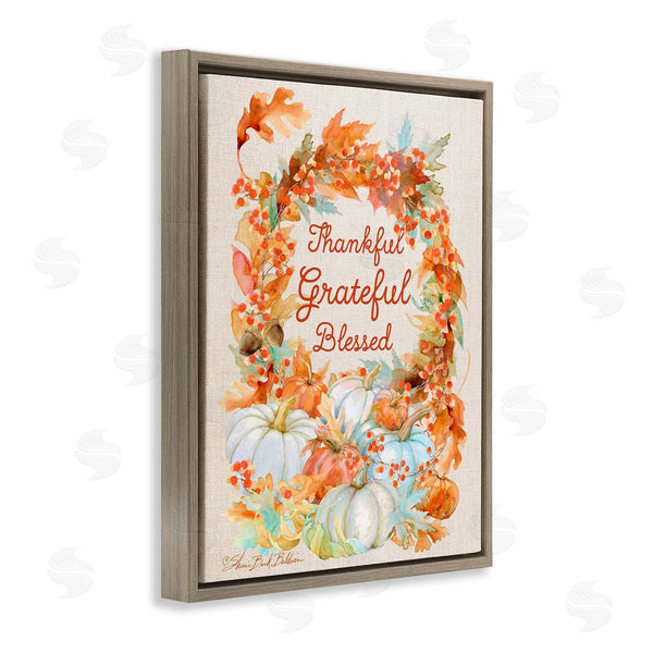 Stupell Industries Sherri Buck Baldwin | Thankful Grateful Blessed Autumn Harvest