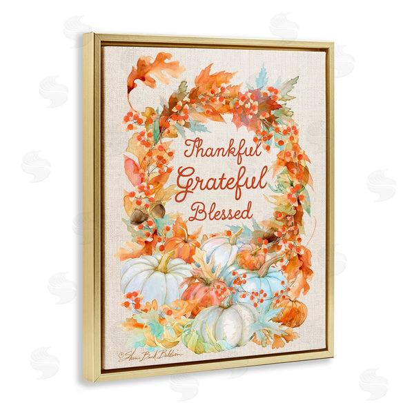 Stupell Industries Sherri Buck Baldwin | Thankful Grateful Blessed Autumn Harvest