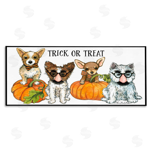 stupell industries Sherri Buck Baldwin | Trick or Treat Festive Dogs Wall Art