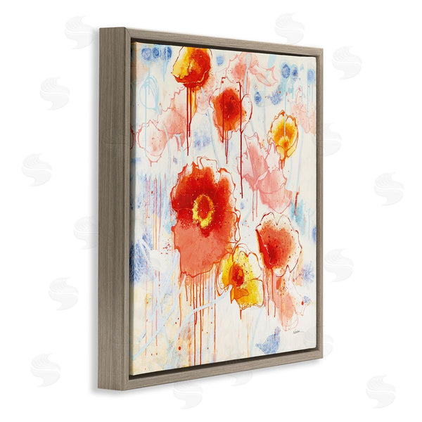 Stupell Industries Shirley Novak | Dripping Abstract Poppies