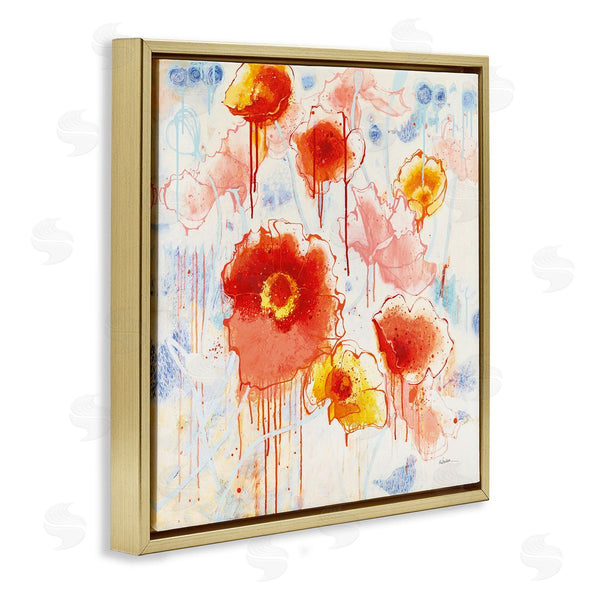 Stupell Industries Shirley Novak | Dripping Abstract Poppies