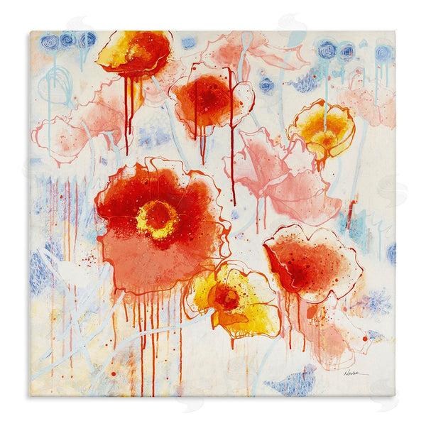 stupell industries Shirley Novak | Dripping Abstract Poppies