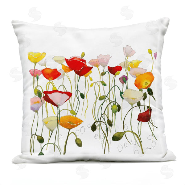 Stupell Industries Shirley Novak | Modern Poppies Abstraction Printed Throw Pillow
