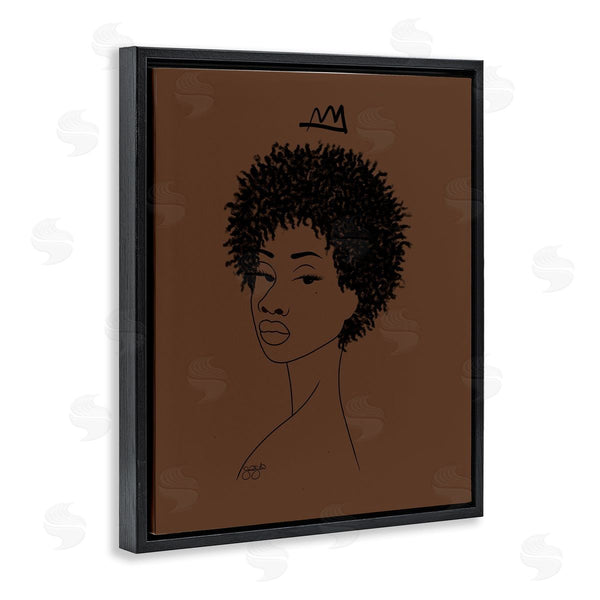 Stupell Industries Sierra Siler | Aaliyah With Crown Portrait