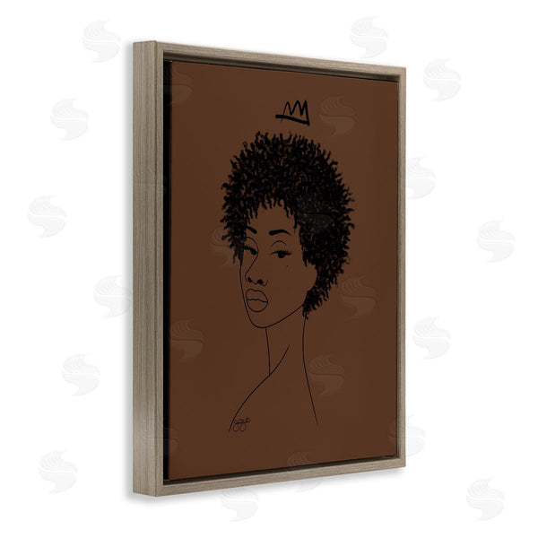 Stupell Industries Sierra Siler | Aaliyah With Crown Portrait