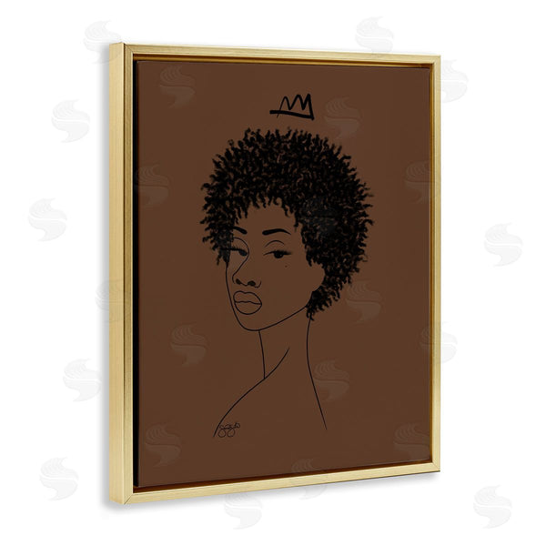 Stupell Industries Sierra Siler | Aaliyah With Crown Portrait