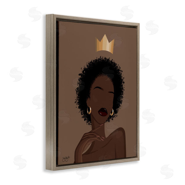 Stupell Industries Sierra Siler | Aliza With Crown Portrait