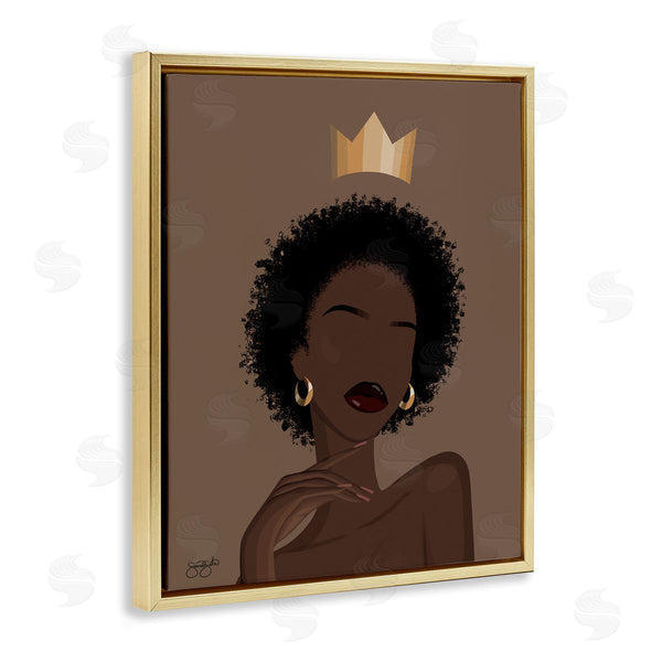 Stupell Industries Sierra Siler | Aliza With Crown Portrait