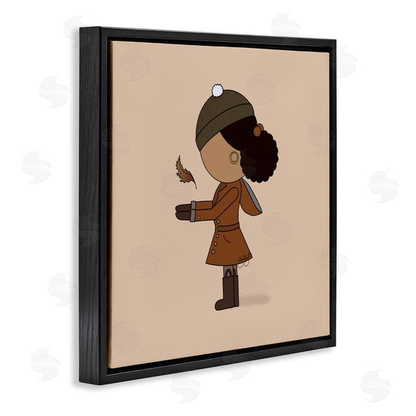 Stupell Industries Sierra Siler | Autumnal Girl With Leaf