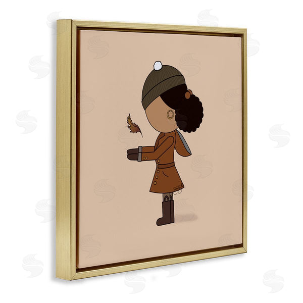 Stupell Industries Sierra Siler | Autumnal Girl With Leaf